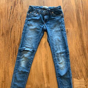 Levi's 710 Super Skinny Medium Wash Blue Jeans Girl's Size 12 Regular